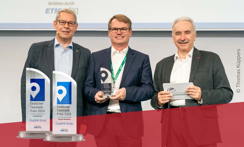 Doppelsieg für Couplink beim Deutschen Telematik Preis 2024